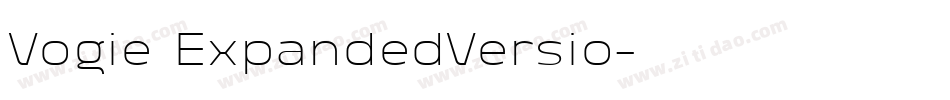 Vogie ExpandedVersio字体转换
